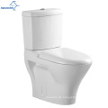 Aquakubische Sanitärwaren mit zwei Flush-Ventilen ein Stück weißer Keramik-Toilette